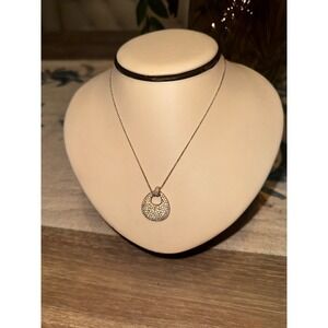 Elegant‎ Teardrop Pendant Necklace with Sparkling Crystals, Delicate Chain